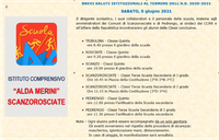 Circ. 216 SALUTI ISTITUZIONALI PER LE CLASSI QUINTE PRIMARIE E TERZE SECONDARIE AL TERMINE DELL'A.S. 2020-2021