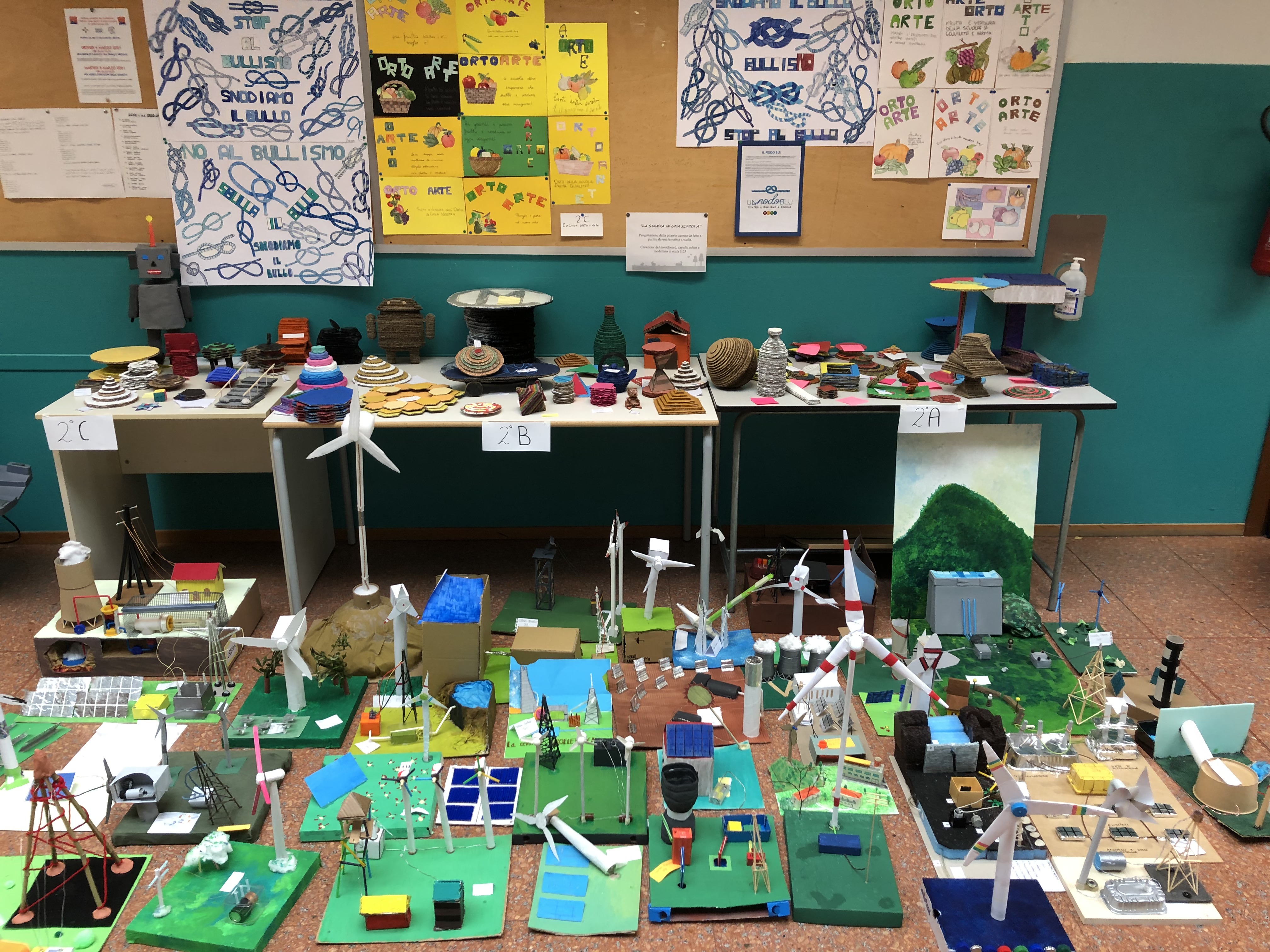 ESPOSIZIONI PERIODICHE DI LAVORI PRATICI ARTISTICI-TECNOLOGICI ALLA SECONDARIA DI SCANZOROSCIATE