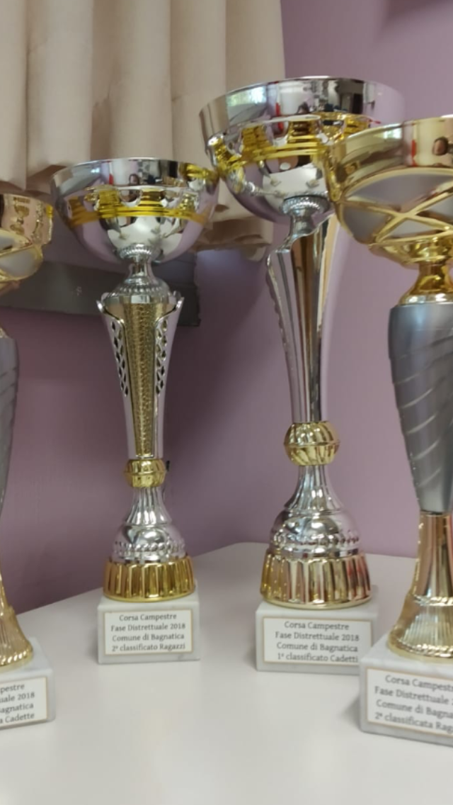 Giochi sportivi studenteschi - Corsa campestre - fase distrettuale: podio d’onore scuole dell’istituto