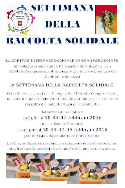 Settimana della raccolta solidale