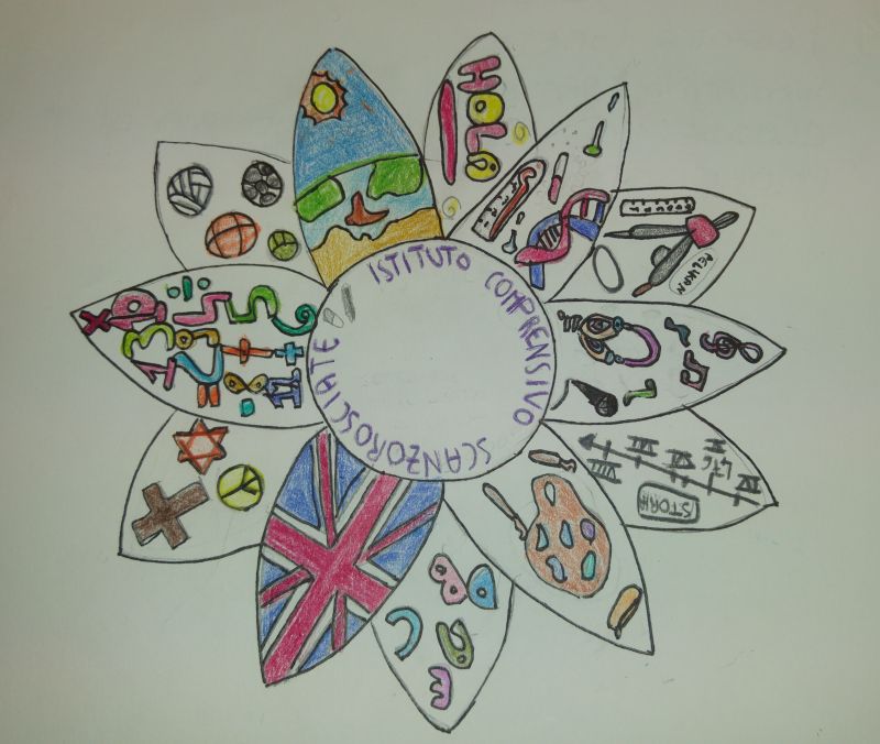 TERZO CLASSIFICATO  AE-AEQUO  CONCORSO " UN LOGO, UN DISEGNO PER LA MIA SCUOLA"