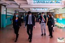 LA VICEMINISTRA ALL'ISTRUZIONE ANNA ASCANI INAUGURA I LAVORI DI RIQUALIFICAZIONE DELLA SECONDARIA DI SCANZOROSCIATE