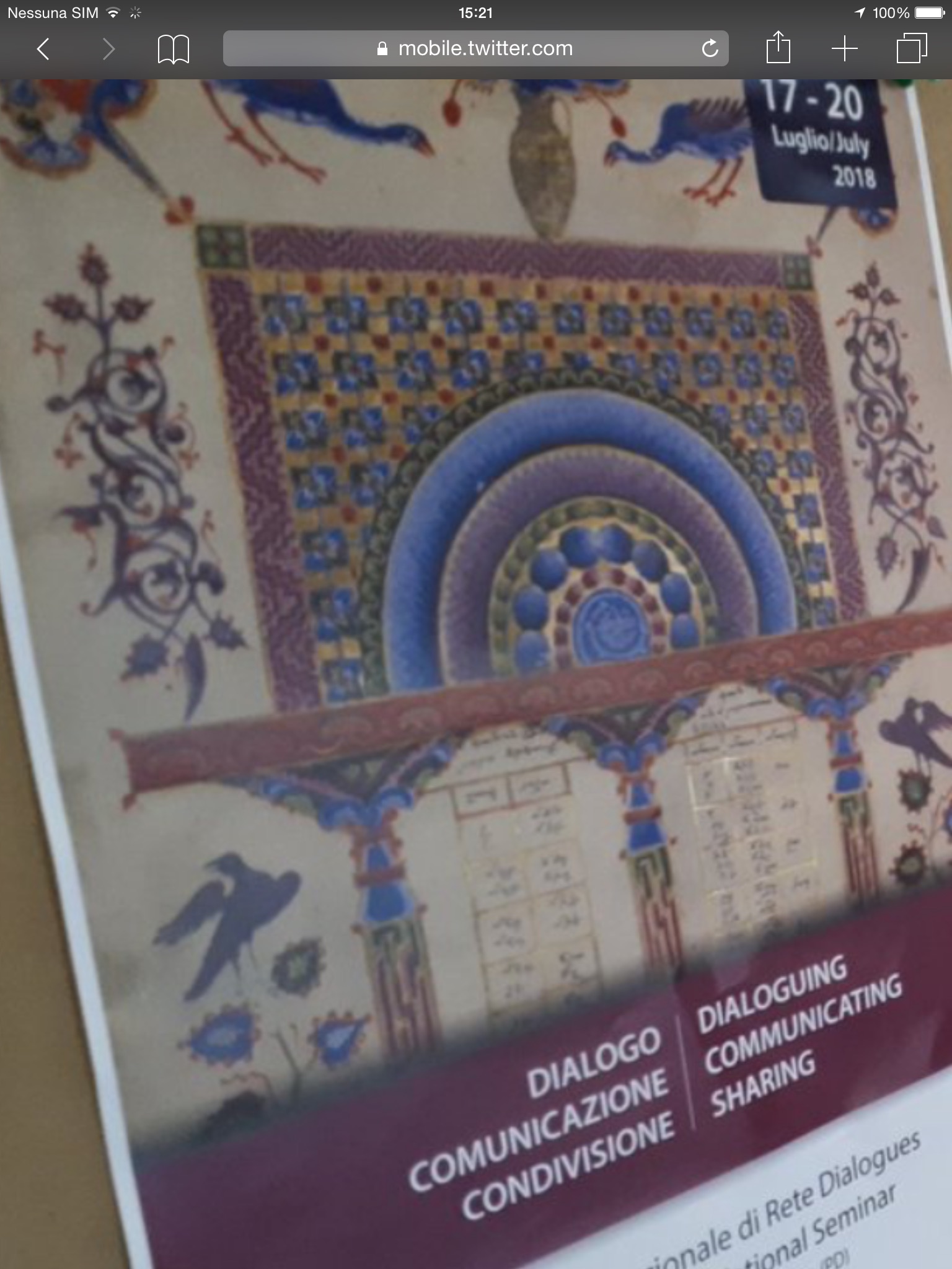 PARTECIPAZIONE AL SEMINARIO NAZIONALE DI RETE DIALOGUES "Dialogo, Comunicazione, Condivisione"