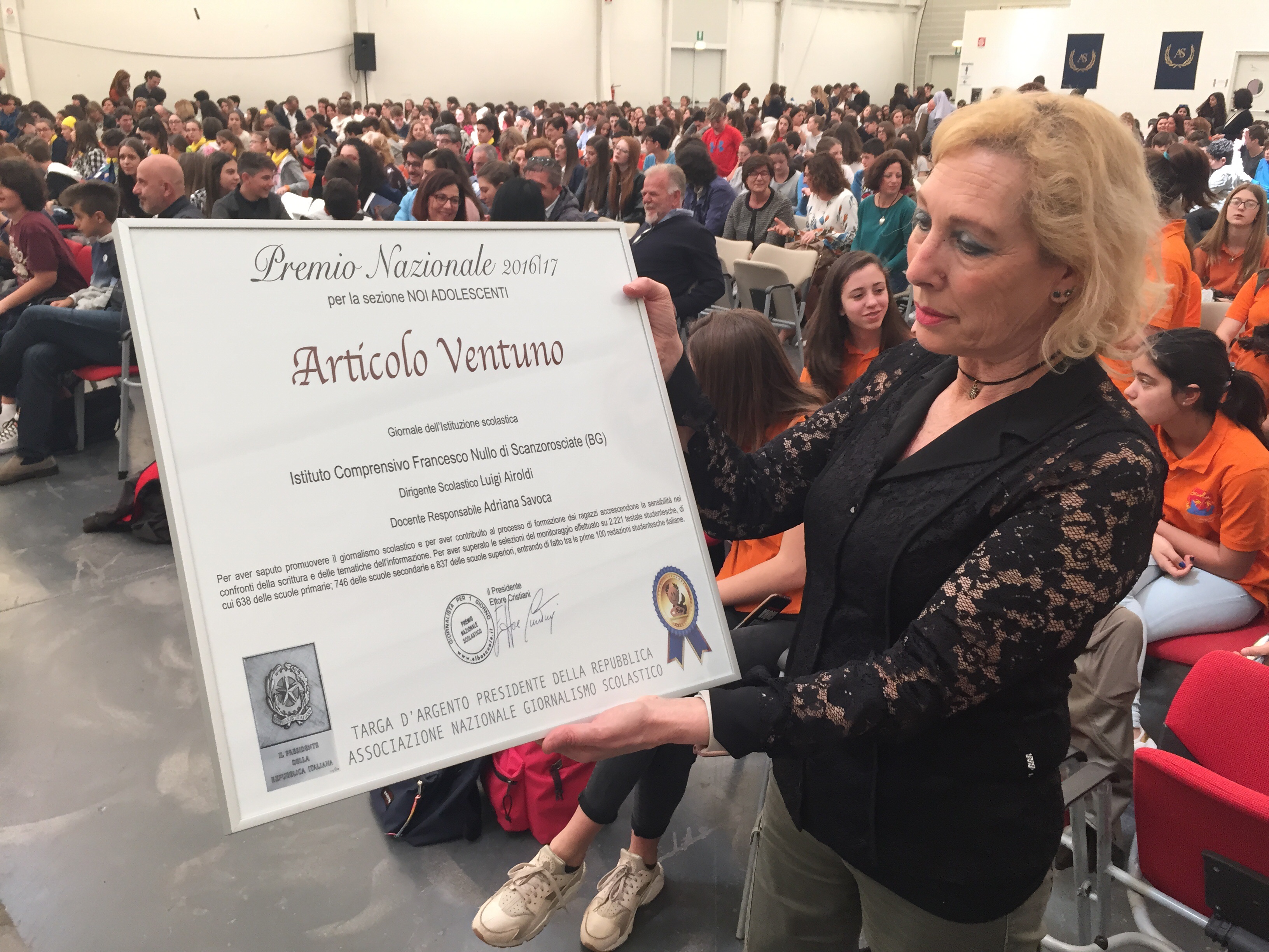 PREMIO NAZIONALE ALBO SCUOLE - SEZIONE NOI ADOLESCENTI