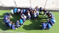 UN NODO BLU PER LA GIORNATA CONTRO IL BULLISMO A SCUOLA E IL CYBERBULLISMO